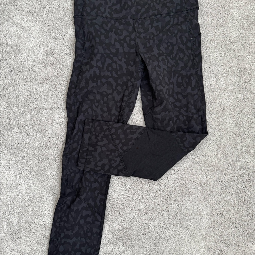 lululemon athletica Black Patterned Leggings